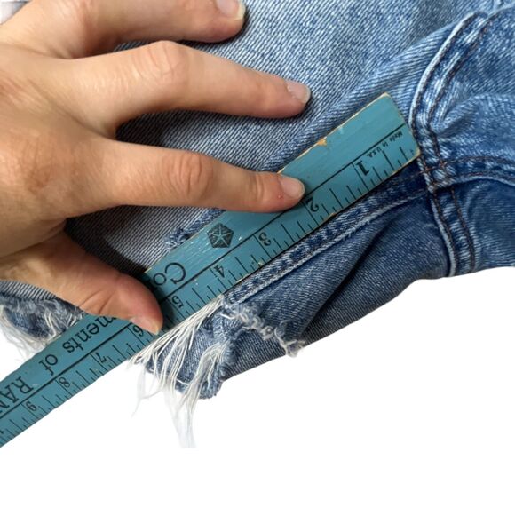 Agolde 90's Pinch Waist Short in Marquee Sz 29 High Rise Cut Off Raw Hem - Picture 9 of 10